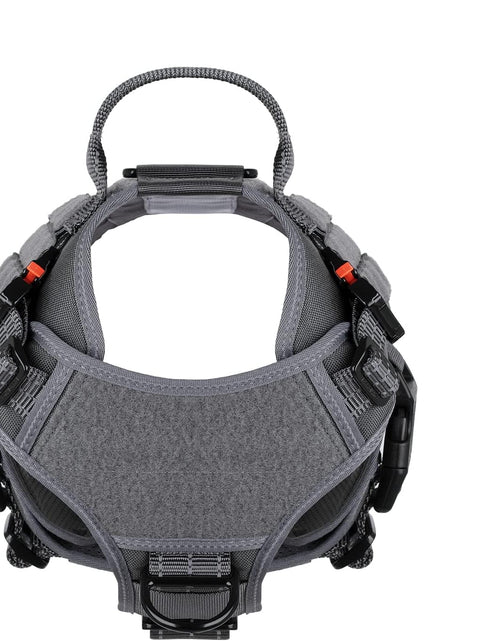 Load image into Gallery viewer, Tactical Dog Harness ,Medium Size, 2X Metal Buckle,Working Dog MOLLE Vest with Handle,No Pulling Front Leash Clip,Hook and Loop Panel
