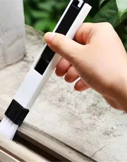 Load image into Gallery viewer, CleanSweep Polished Window Track &amp; Keyboard Brush – Nook &amp; Cranny Dust Shovel for Effortless Cleaning
