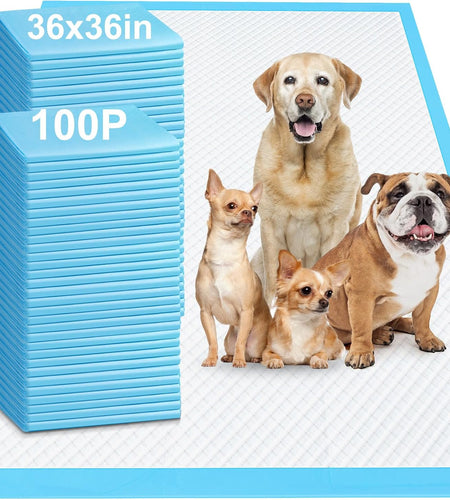 4XL 36"X36" Thicken Heavy Absorbency Pet Training Puppy Pee Pads- Jumbo Disposable Polymer Quick Dry No Leaking Pee Pads for Dogs, Cats, Rabbits Pets