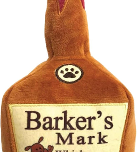 H&K for Dogs Power Plush | Barker'S Mark (Large) | Funny Dog Toy | Dog Toy with Squeaker | Dog Gift | Fun, Durable, and Safe | Squeaky Dog Toy