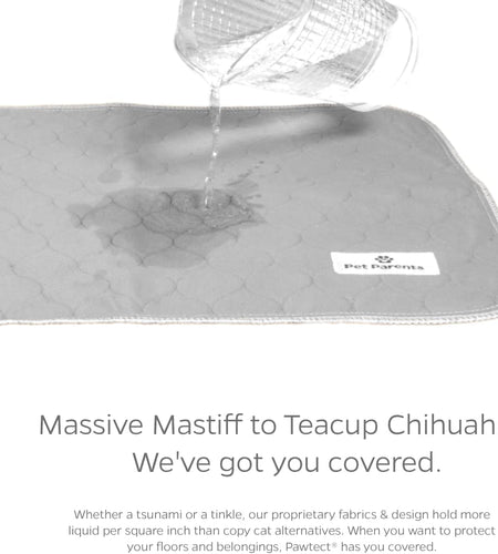 Pawtect Pads Washable Dog Pee Pads (2Pack) of Premium Pee Pads for Dogs, Waterproof Training Pads for Dogs & Reusable Dog Pee Pads! Whelping Pads & Modern Puppy Pads!